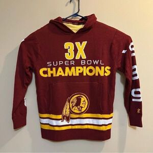WASHINGTON REDSKINS NFL 3X Super Bowl Champions Sweater Size Medium M